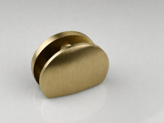 Glass Shelf Bracket - Brushed Gold